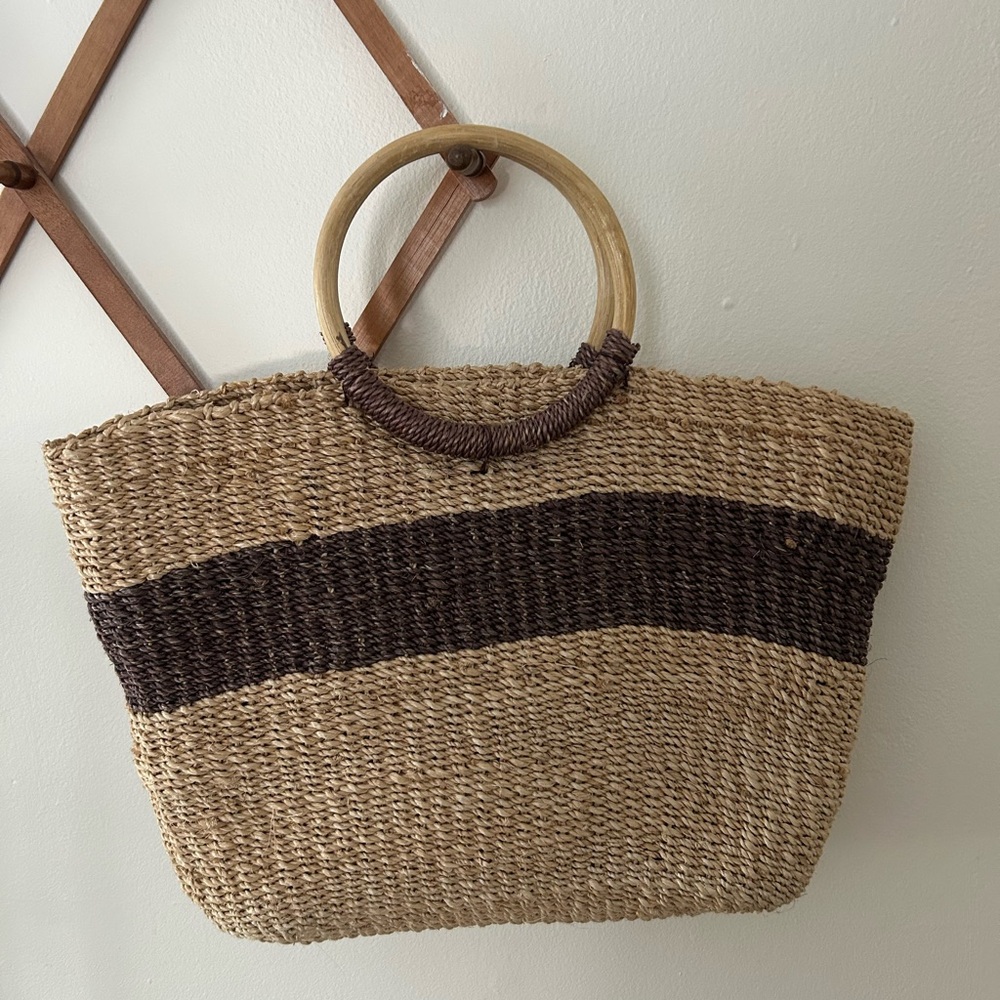 Vintage Woven Tote Bag